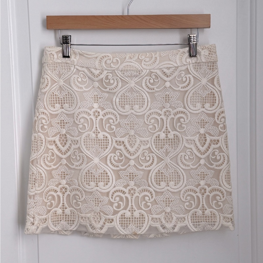 A.L.C. Silk and Lace Mini Skirt